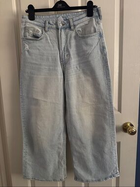 H&M Light Blue Relaxed Wide-Leg Men's Jeans